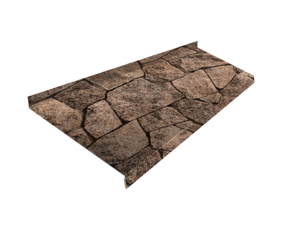 Отлив простой 250 0,45 Print Elite King Stone TwinColor (3м)