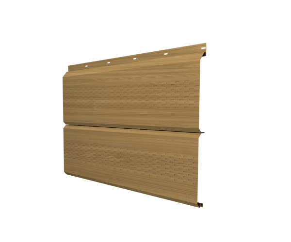 Софит ЭкоБрус с перфорацией 0,345 Grand Line 0,45 Print Elite с пленкой Honey Wood TwinColor