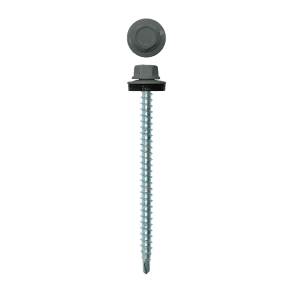 Саморез кровельный 4,8х70 (100шт) сверло №1 RAL 7005