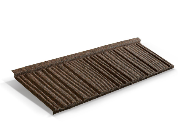 Лист композитной черепицы Metrotile WoodShake кофе