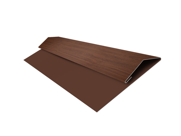 Планка стартово-финишная Экобрус Grand Line 0,45 Print Elite Choco Wood TwinColor (2м)