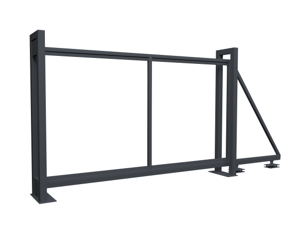 Ворота откатные Colority Zinc 2,03x3,5 RAL 7024