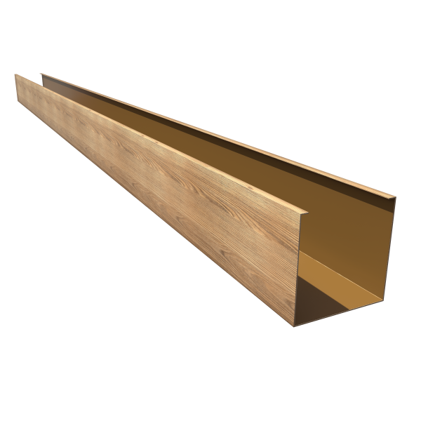 Кубообразная рейка GL Ш50/В50 Honey Wood Al 0,4 L=3м