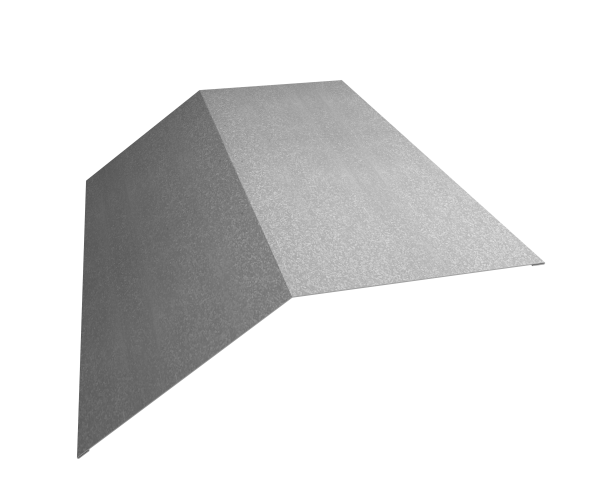 Планка конька плоского 190х190 0,45 Zn (2м)