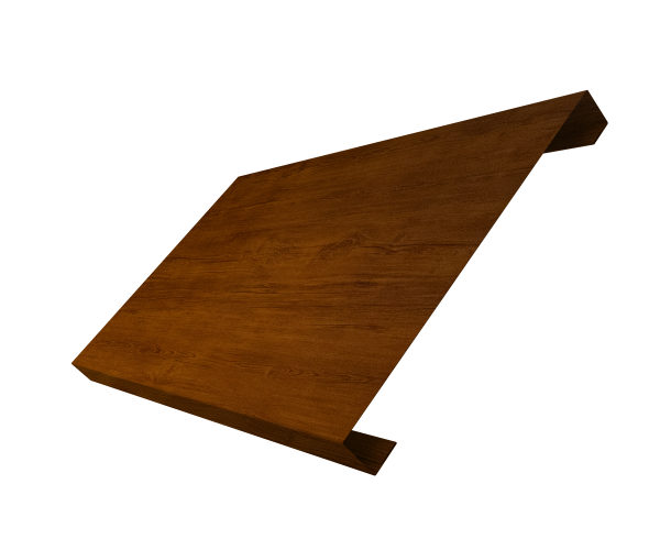 Ламель лицевая 200 забора жалюзи Texas 0,45 Print-Double Premium Golden Wood Intense F