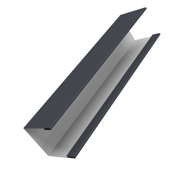 Крышка жалюзи Milan Slim 0,45 Drap TX RAL 7024 мокрый асфальт (2м)