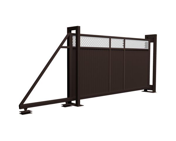 Ворота откатные Estet Plus 2,0х4,5 RAL RR 32/1013