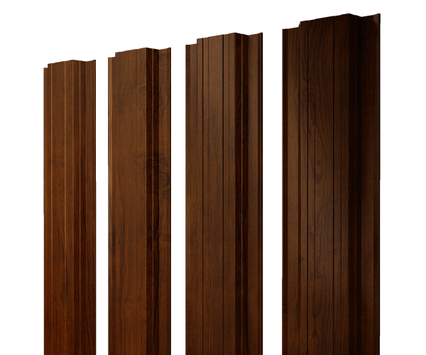 Штакетник Прямоугольный с прямым резом 0,4 Print Premium Golden Wood Intense FTC