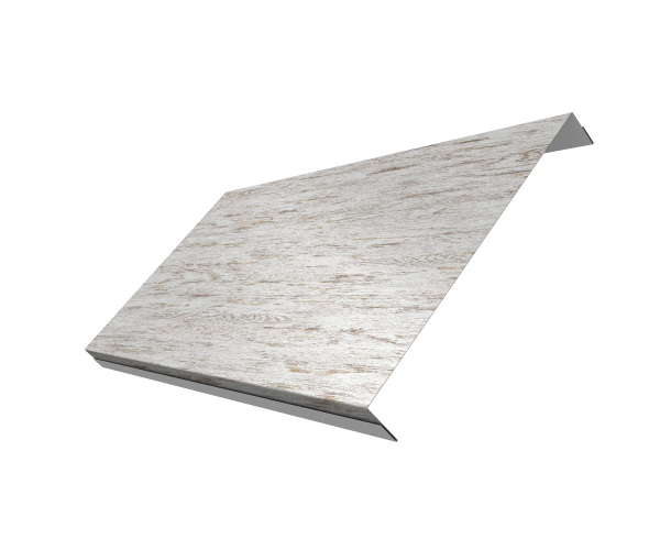 Ламель обратная 200 забора жалюзи Texas 0,45 Print Elite Snow Wood TwinColor