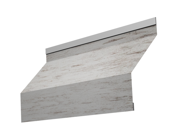 Ламель забора жалюзи Milan new 0,45 Print Elite с пленкой Snow Wood TwinColor