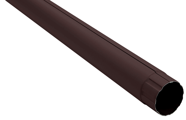 Труба круглая GL PU Matt 90 мм 3 м RAL 9005 черный