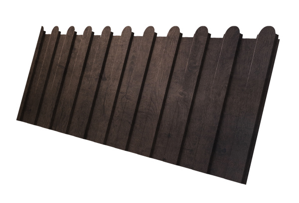 Профнастил С8A v01 фигурный 0,45 Print Premium Antique Wood TwinColor