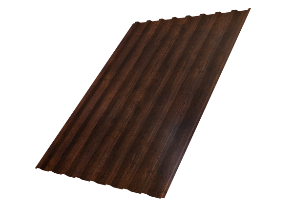 Профнастил С20B 0,45 Print Premium Cherry Wood Dark FTC