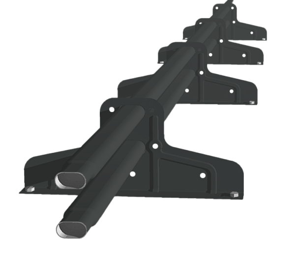 Снегозадержатель Стандарт Т4 d 40х20 RAL 7016 (3м)