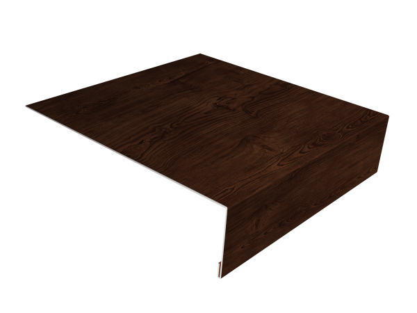 Планка лобовая/околооконная простая 190х50 0,45 Print Elite Cherry Wood TwinColor (3м)