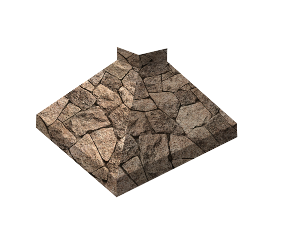 Угол отлива внешний 250 0,45 Print Elite с пленкой King Stone TwinColor