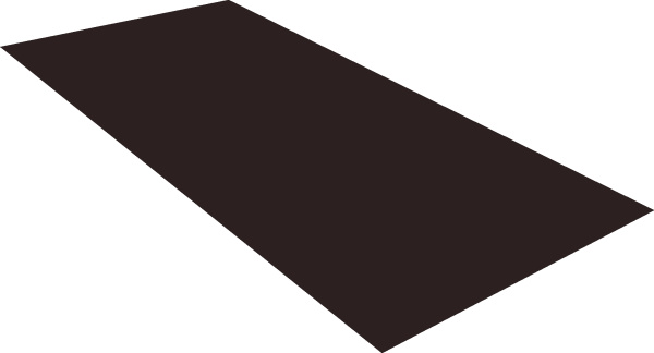 Плоский лист 0,5 Satin с пленкой RAL 9005 черный
