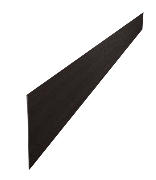 Ламель забора жалюзи Palermo стартовая/финишная для калиток и ворот 0,45 Print Elite Coffee Wood TwinColor