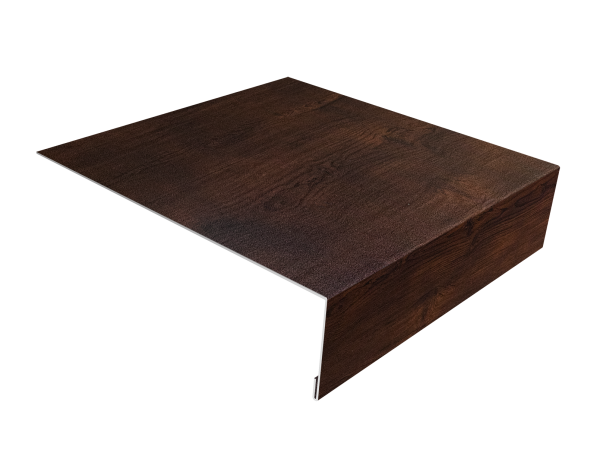 Планка лобовая/околооконная простая 190х50 0,45 Print-Double Premium Cherry Wood Dark F (3м)