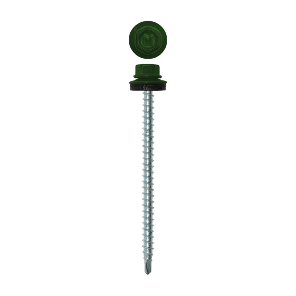 Саморез кровельный Daxmer 4,8х70 (100шт) сверло №1 RAL 6002