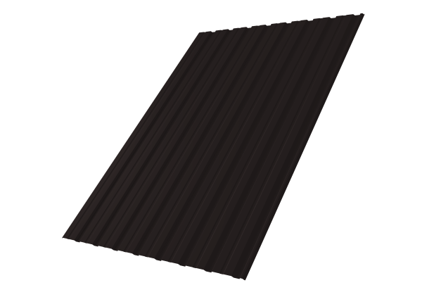 Профнастил С10R 0,5 Satin Matt TX RAL 9005 черный