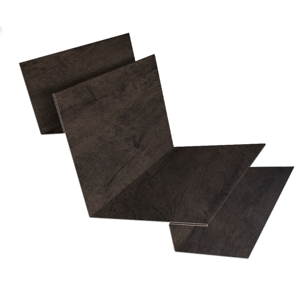 Угол внутренний сложный 90 град. 0,45 Print Elite Antique Wood TwinColor (2м)