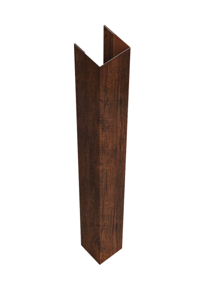 Стойка жалюзи Texas для монтажа без крепежного вкладыша 0,45 Print Premium Cherry Wood Dark FTC (2м)