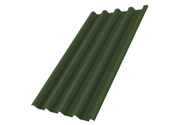 Профнастил Н60R v01 0,5 Satin Matt TX RAL 6020 хромовая зелень