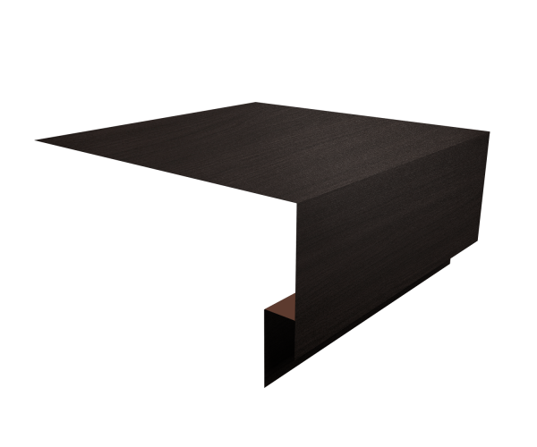 Планка околооконная сложная 250х75х18 (j-фаска) 0,45 Print Elite Coffee Wood TwinColor (3м)