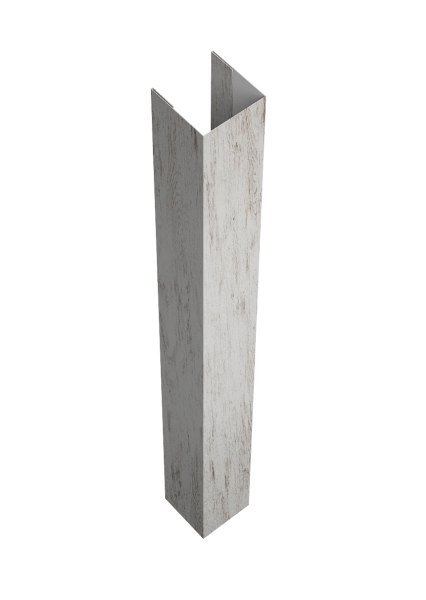 Стойка жалюзи Texas для монтажа без крепежного вкладыша 0,45 Print Elite Snow Wood TwinColor (1,8м)