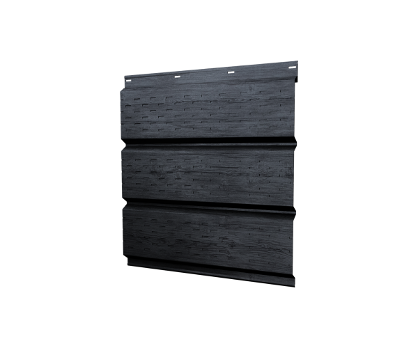 Софит металлический полная перфорация 0,45 Print Premium с пленкой Grey Wood TwinColor