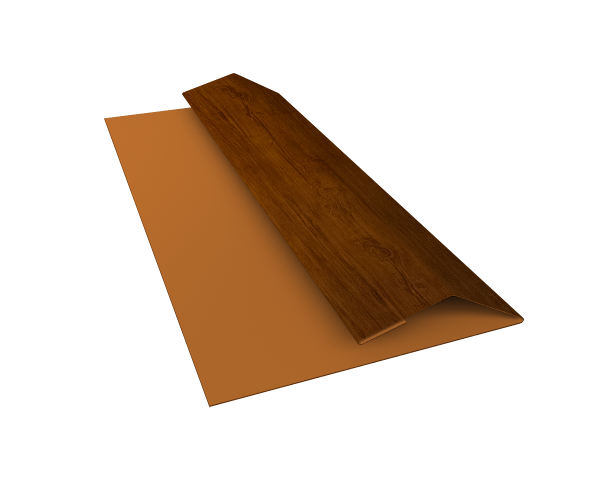 Планка финишная Блок-Хаус new Grand Line 0,4 Print Premium Golden Wood Intense FTC (3м)