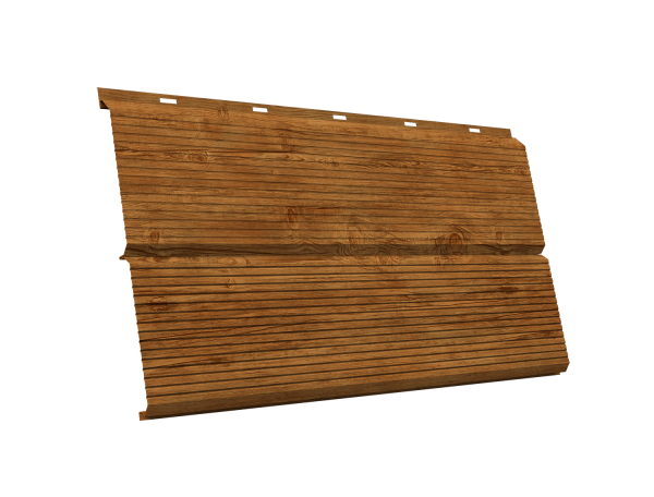 ЭкоБрус 0,345 Gofr 0,45 Print Elite с пленкой Golden Wood TwinColor