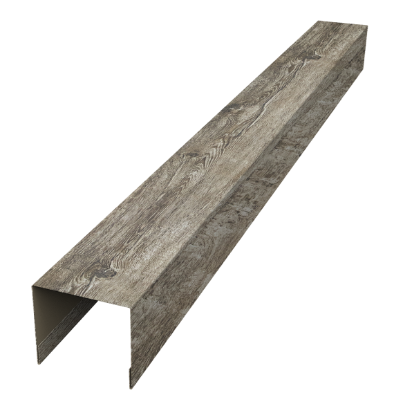 Стойка боковая крепежная для забора жалюзи Palermo 0,45 Print Elite Nordic Wood TwinColor (2м)