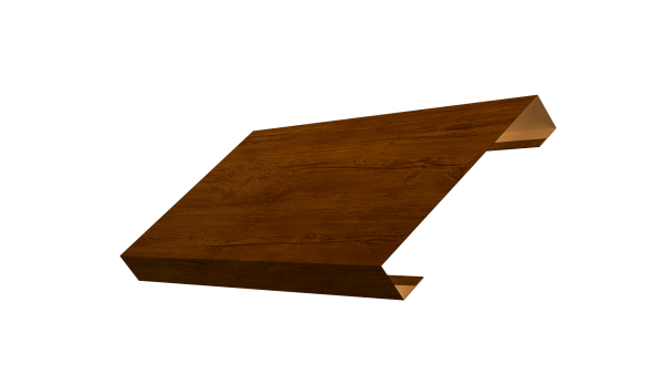 Ламель лицевая 125 забора жалюзи Texas 0,45 Print Premium Golden Wood Intense FTC