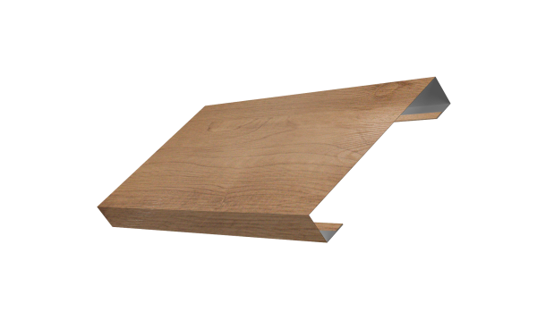 Ламель лицевая 125 забора жалюзи Texas 0,45 Print Premium Pine Wood Fresh