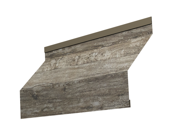 Ламель забора жалюзи Milan 0,45 Print Elite Nordic Wood TwinColor