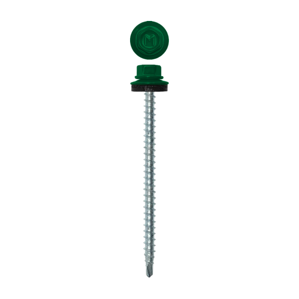 Саморез кровельный Daxmer 4,8х70 (100шт) сверло №1 RAL 6029