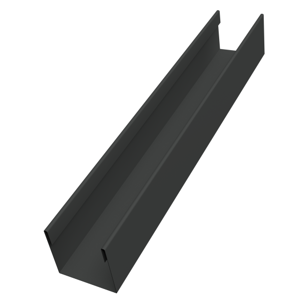 Стойка жалюзи Milan Slim 0,45 PE-Double RAL 7016 антрацитово-серый (2м)