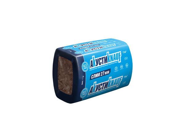 Звукоизоляция Akusti Кnauf 27х610х920 (11,04м2; 0,298м3)