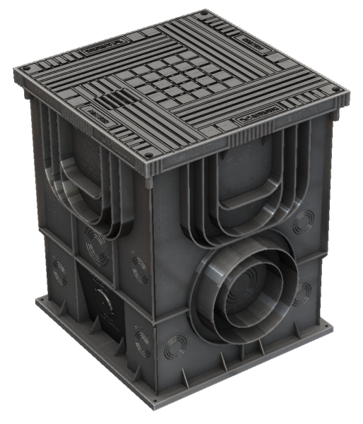 Колодец коммуникационный Master Aquastok 350х350х420 с крышкой (4355)