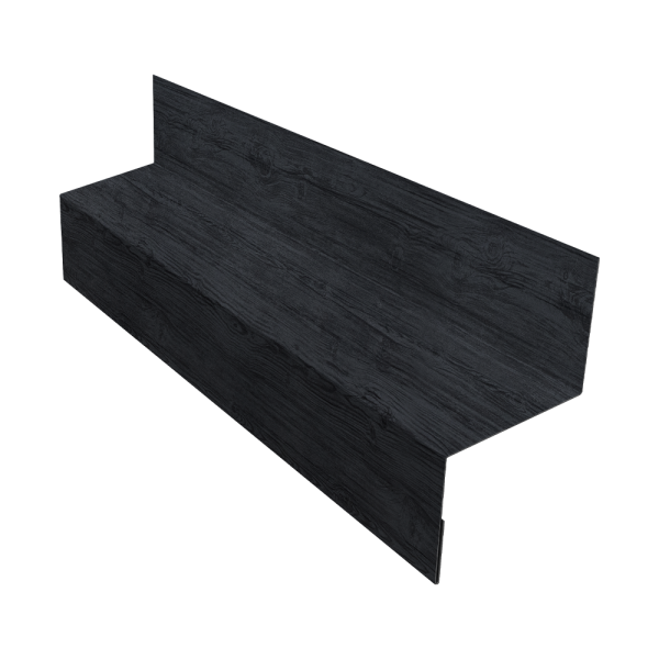 Отлив межэтажный 35 0,45 Print Premium Grey Wood TwinColor (3м)