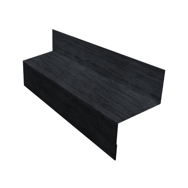 Отлив межэтажный 45 0,45 Print Premium Grey Wood TwinColor (3м)