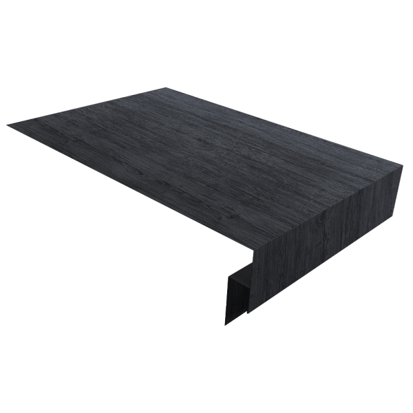 Планка околооконная сложная 250х50х12 (j-фаска) 0,45 Print Premium Grey Wood TwinColor (3м)