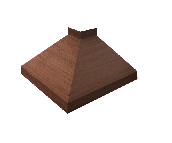 Угол отлива внешний 200 0,45 Print Elite с пленкой Choco Wood TwinColor