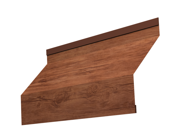 Ламель забора жалюзи Milan new 0,45 Print Premium с пленкой Rowan Wood Intense FTC