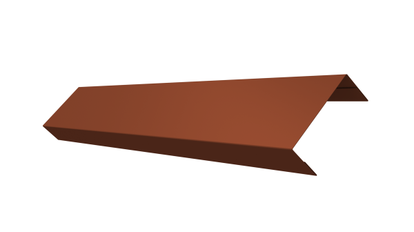 Ламель обратная 50 забора жалюзи Texas 0,5 Velur X RAL 8004 терракота