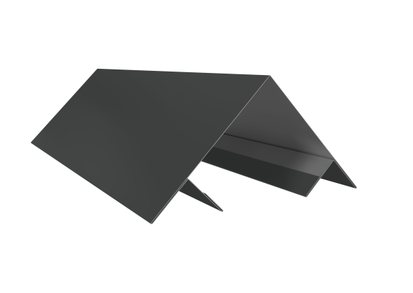 Планка угла внешнего составная верхняя 0,5 Satin с пленкой RAL 7016 антрацитово-серый (2м)