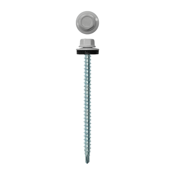 Саморез кровельный 4,8х70 (100шт) сверло №1 RAL 7047