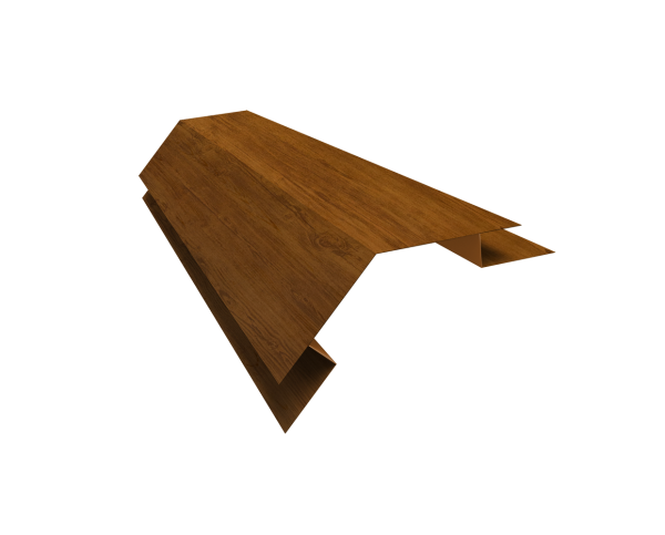 Угол внешний сложный 75х75 135 градусов 0,45 Print Elite Golden Wood TwinColor (2м)